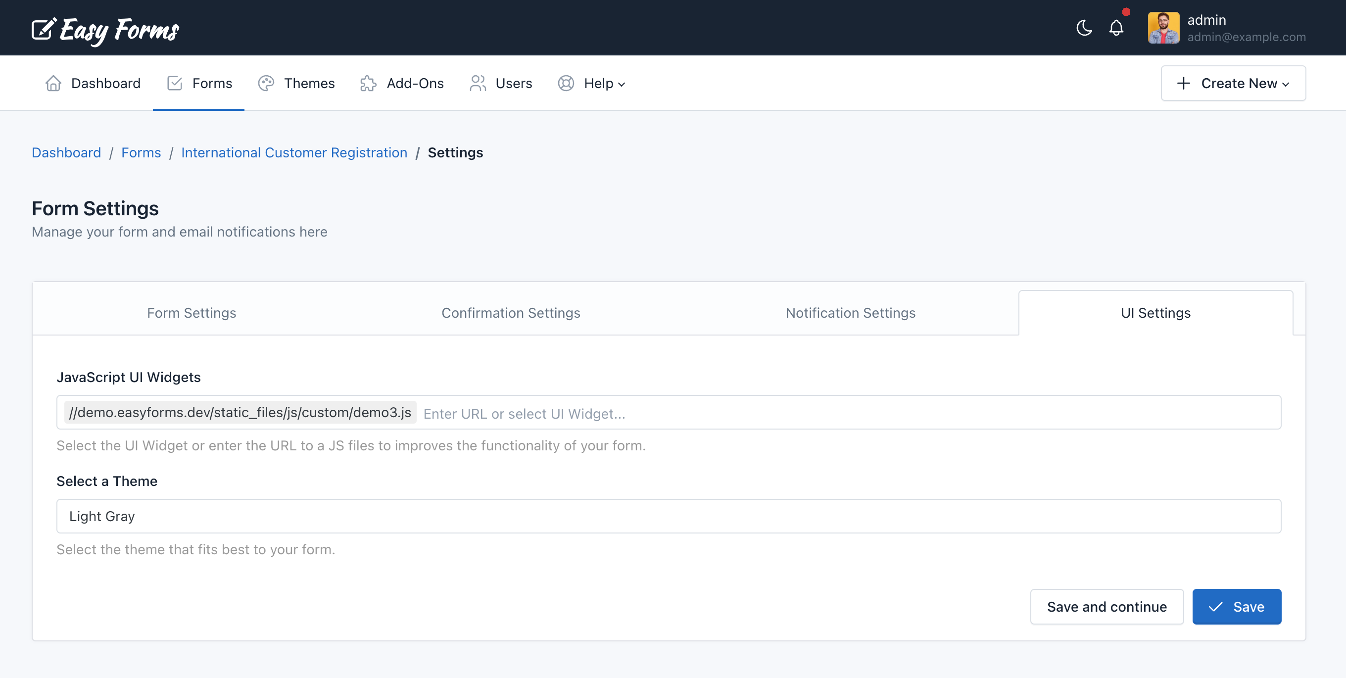 Form Manager - Forms - Easy Forms